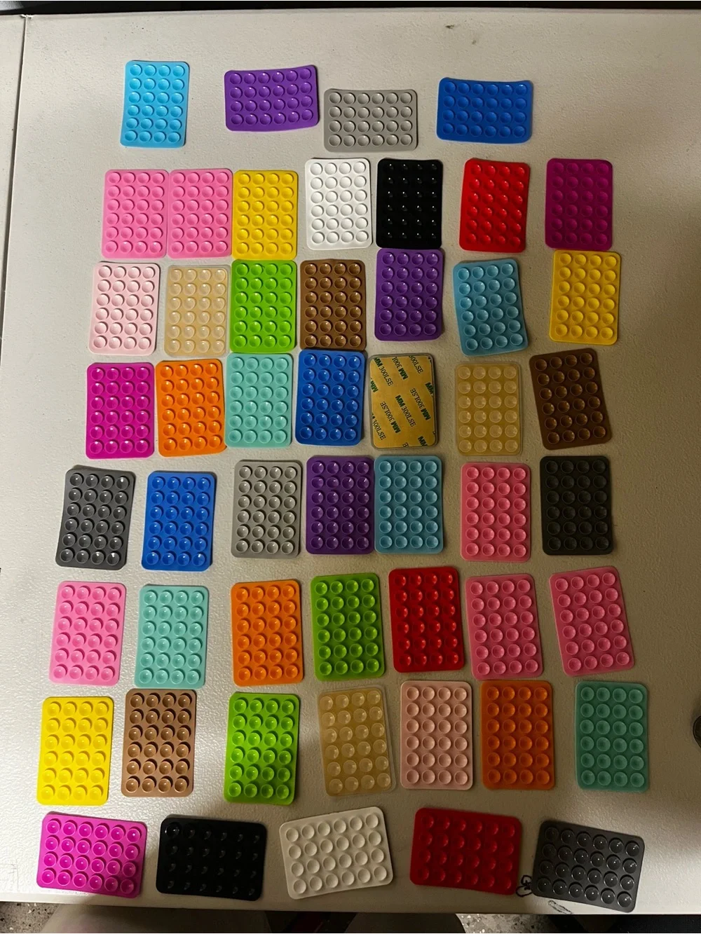 Assorted Suction Mini Adhesive Phone Accessories- Multicolor Set